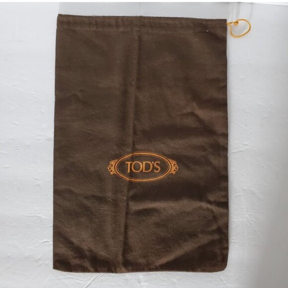 Tod's Brown Drawstring Dust Bag 14" x 10" - Picture 1 of 3